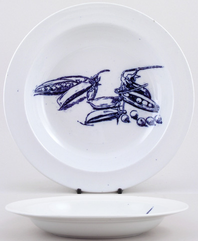 Soup Plate peas c1880